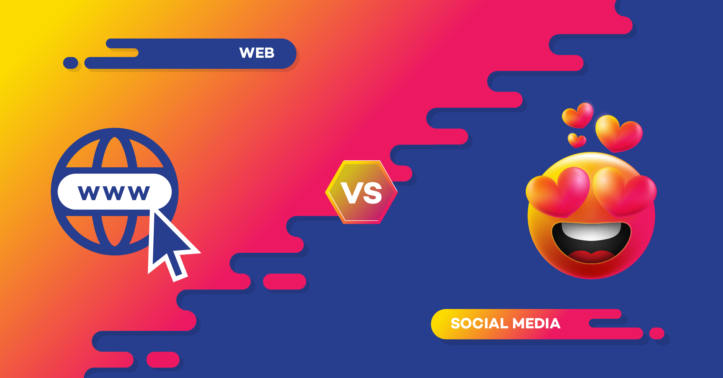 Website v/s Social media: What’s better for your company?